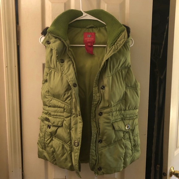 Faded Glory Jackets & Blazers - Green Puffer Vest